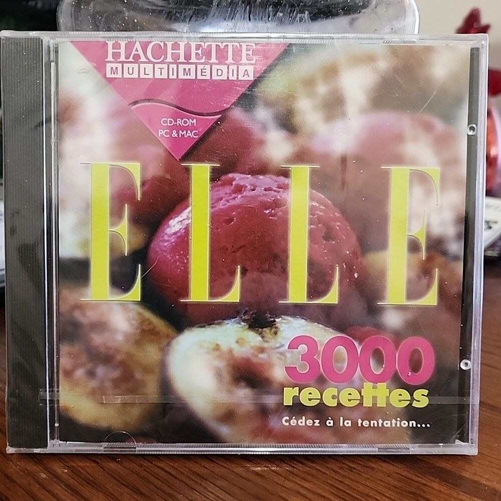 Elle - 3000 Recettes Recipes PC Mac Game Software Sealed